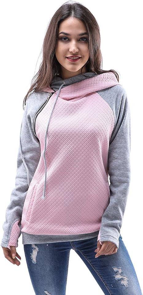 double hooded sweatshirt womens