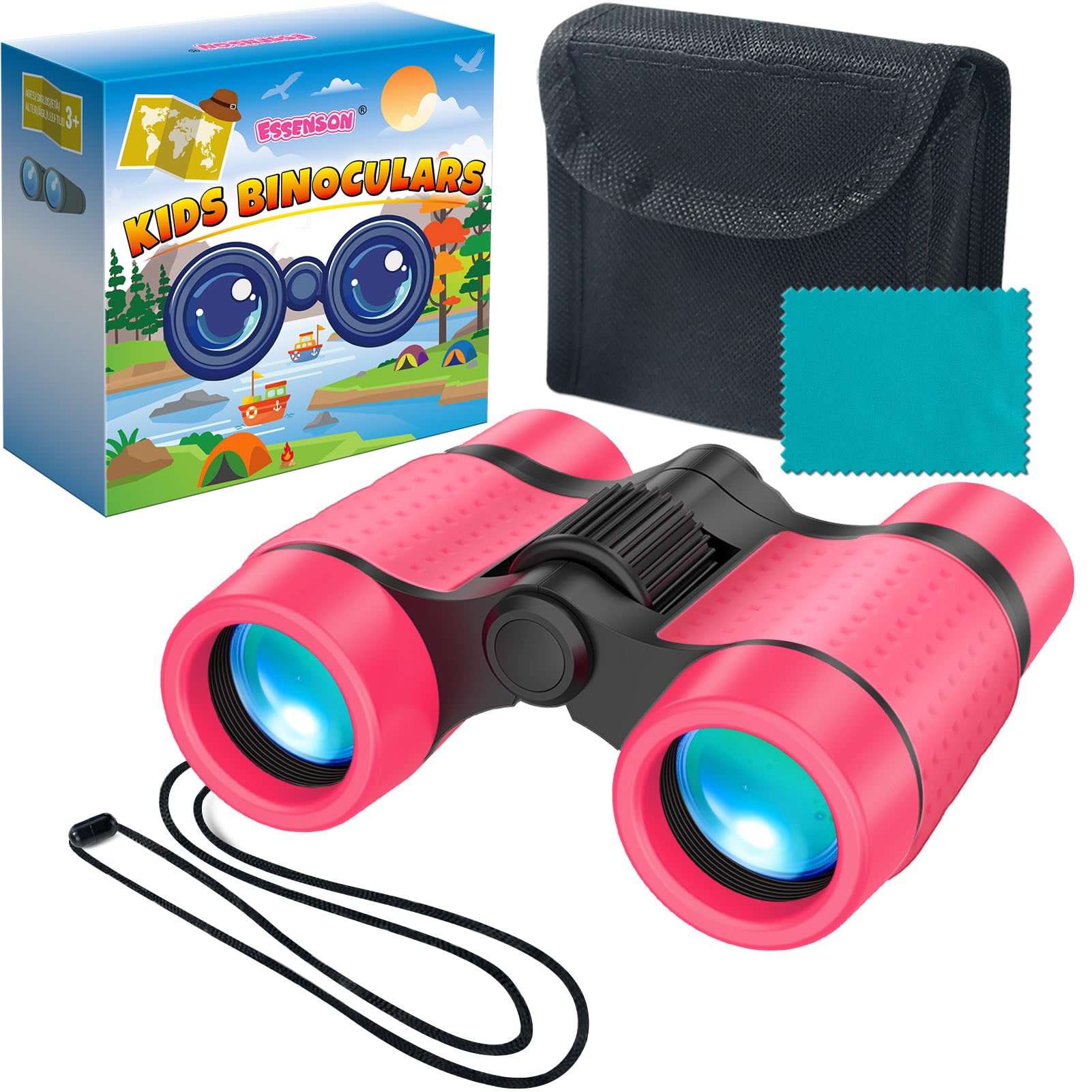 Photo 1 of ESSENSON Binoculars for Kids Toys Gifts for Age 3-12 Years Old Boys Girls Kids Telescope Outdoor Toys for Sports and Outside Play, Bird Watching, Birthday Presents