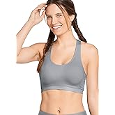 Jockey womens Mid Impact Removable Cup Seamless Sports Bra