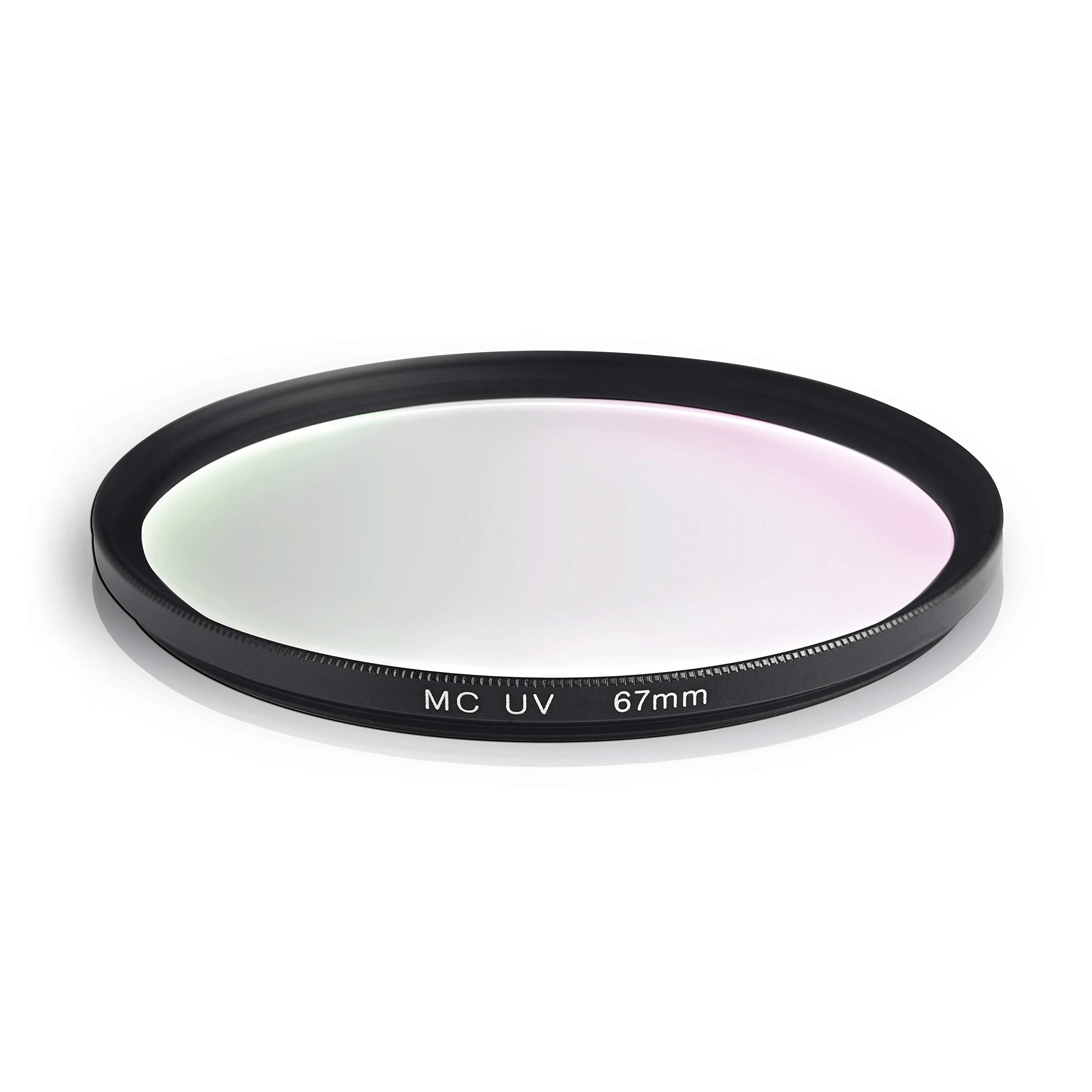 67mm MC UV filter. Lens cover. Made of aluminum and optical glass. Scratch-resistant and water-based surface. For Canon Sony Nikon Leica Fujifilm Panasonic Pentax Sigma Tamron Pentax
