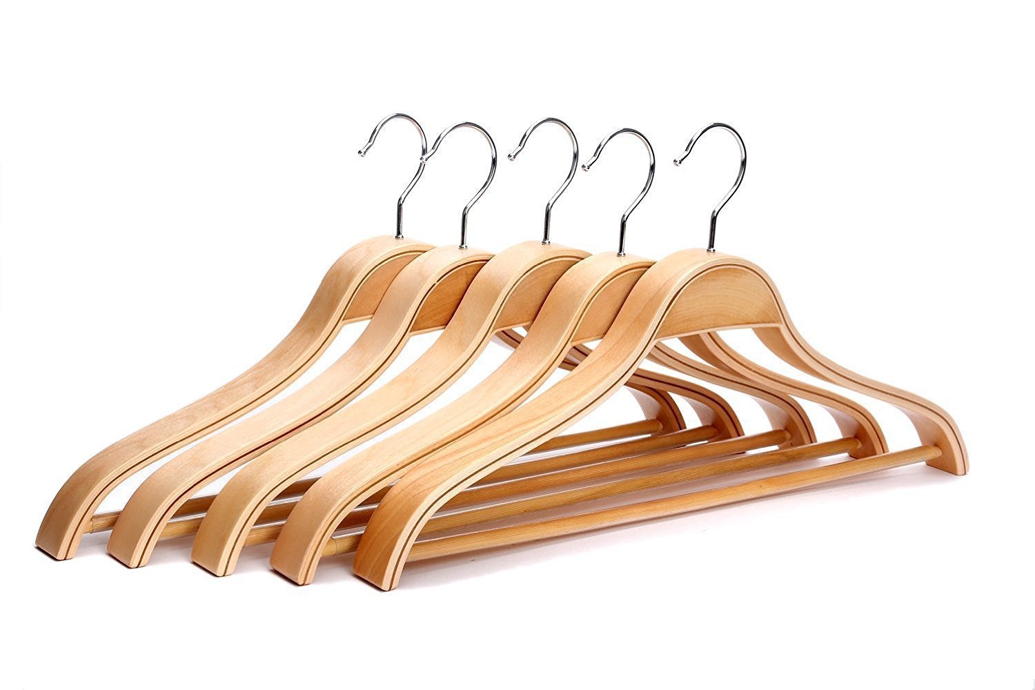 JS HANGER Suit Hangers Coat Hanger Wide Shoulder Heavy Duty Solid
