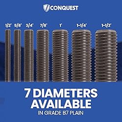 Fasteners Plus Grade B7 Coarse Fully Threaded