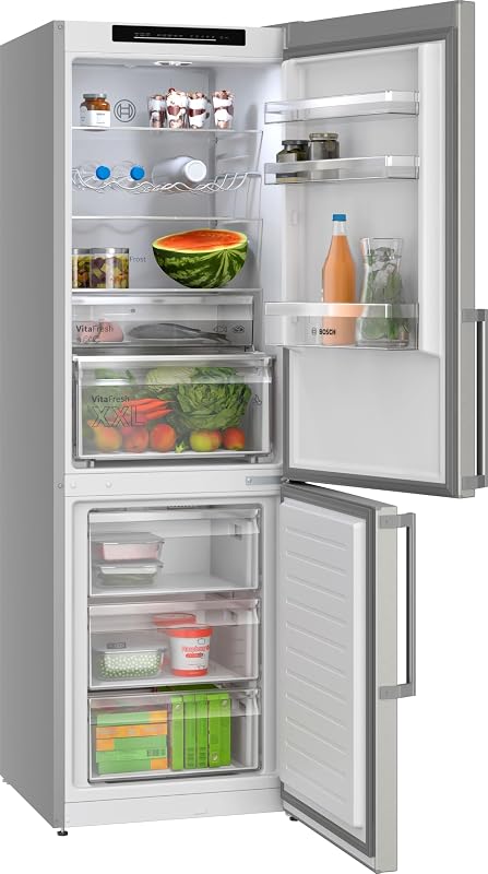 , Frigorífico combinado, 186 x 60 cm, Acero inoxidable, KGN36VIBT