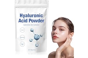 FidosFav Hyaluronic Acid Powder, Low Molecular Weight, Hyaluronic Acid Powder for Skin Care, Facial Serum,Vegan Cosmetics Grade,Water Soluble Hydrating Ingredient for Skin Moisture