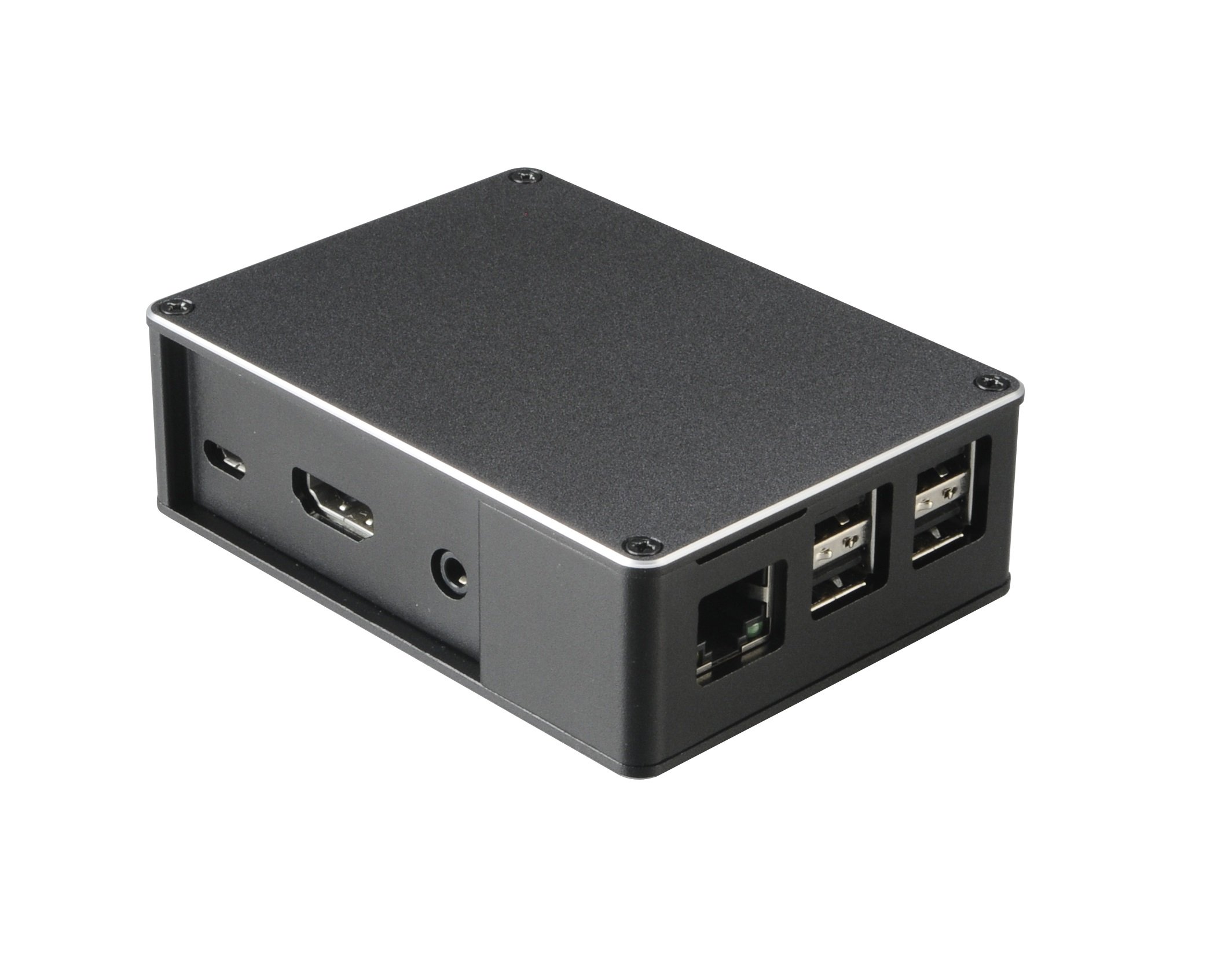 Akasa A-RA02-M1B Fanless Aluminium Case for Raspberry Pi and Asus Tinker Boards - Black