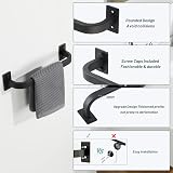 Mooche Black Towel Rail 25CM Wall Mounted SUS304 Stainless Steel view 3