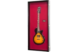 sfDisplay.com,LLC. Electric Bass Fender Guitar Display Case Cabinet Wall Rack Holder 98% UV Lockable 50x22”