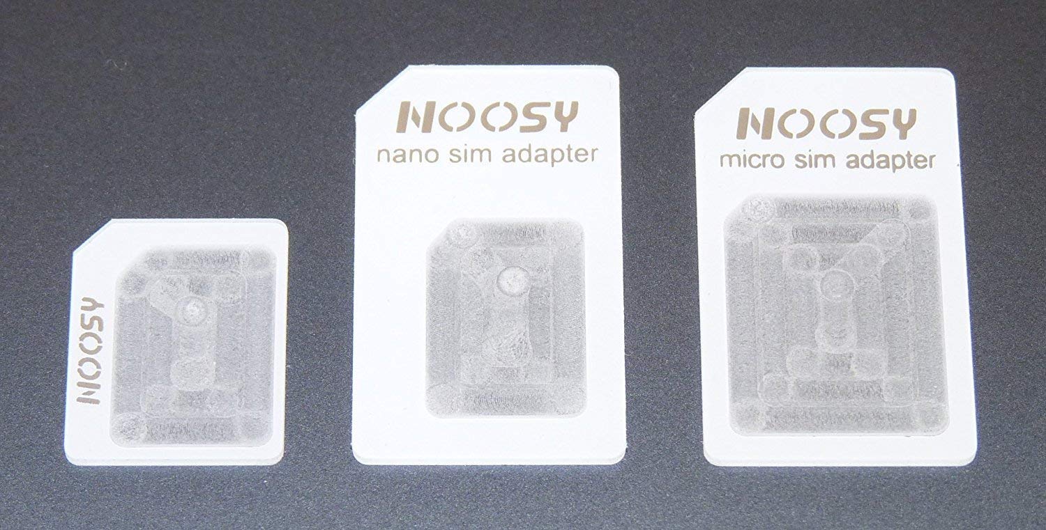 Nano SIM to Micro Adapters, Nano SIM to Standard SIM and Micro SIM to Standard SIM Converters for iPhone 5 / 4S / 4 / iPad 4/3 / 2 / Mini - White