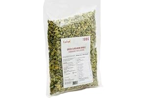 Kasturi Green Cardamom Pods (Hari Elachi) | Premium Big Size Whole Green Cardamom | Natural Vegan Non-GMO Indian Spice | Glut