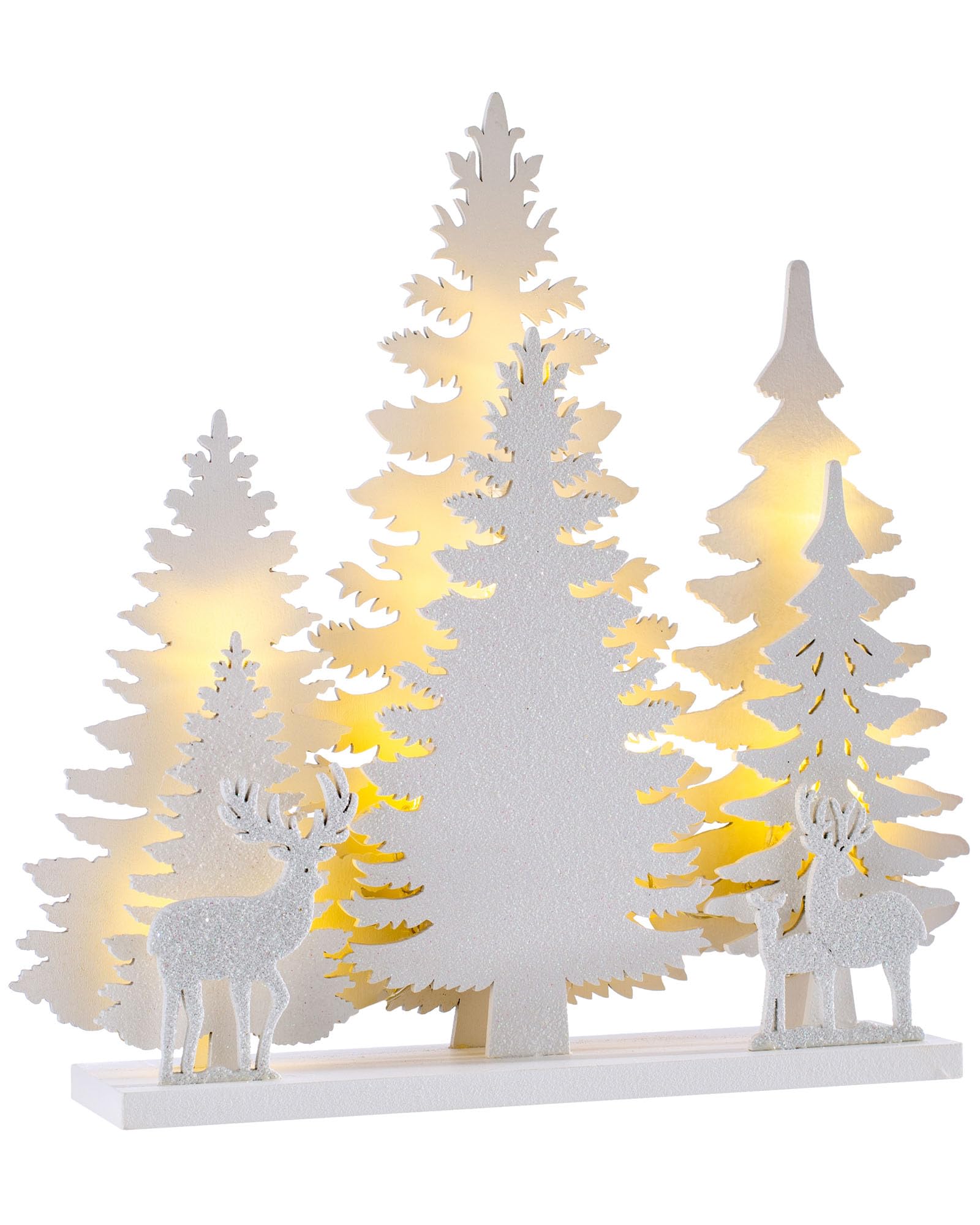 WeRChristmas Christmas Winter Scene Table Decoration, Multi-Colour, 25cm
