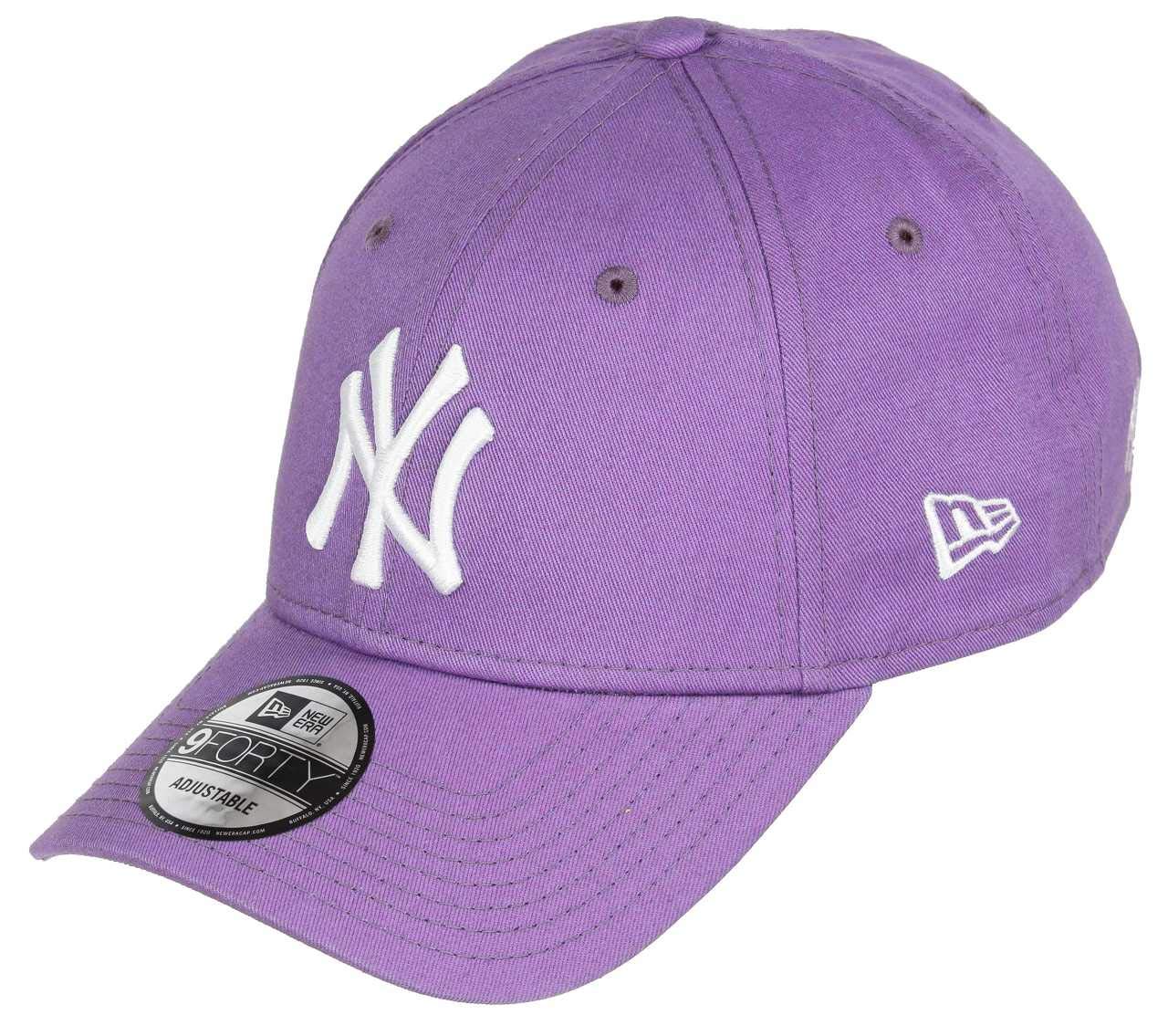New Era New York Yankees 9forty Adjustable Cap Solid Back Hit Purple - One-Size