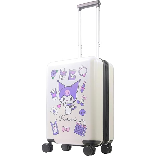 Kuromi キャリーケース 紫 Amazon.com | Bioworld Kuromi Black and Purple 20