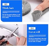 wordmouk 10m Self-Adhesive Brush Seal Strip 9x5mm White Window Door Weather view 3