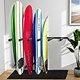 Fumingpal Surfboard Wall Mount - Vertical 4/6 Arms Storage with Rubber Mat, Paddle Rack for SUP, Ski, Skateboards