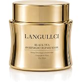 Black Tea Overnight Face Mask, Hydrating Face Mask, Night Skincare, 3.53 oz | Facial mask for skin care; moisturizing face mask with hyaluronic acid for dry, oily and sensitive skin. Soothing hydration.