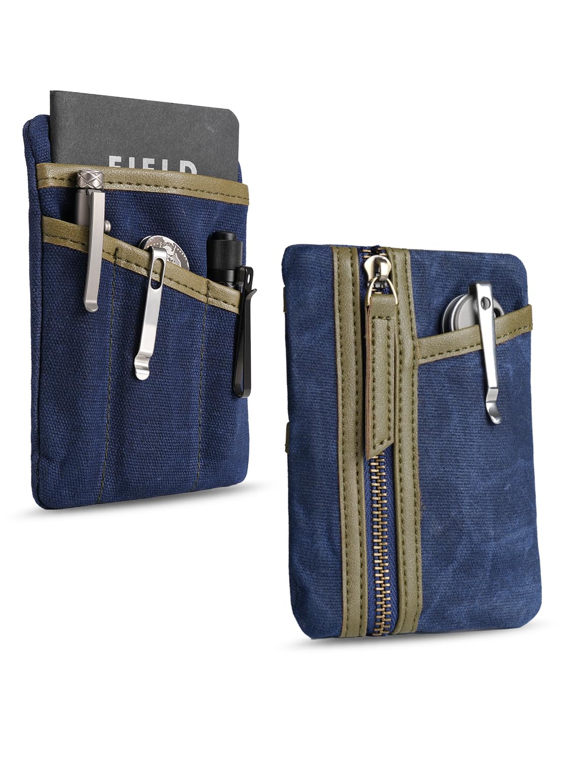 Sayram SP6 EDC Pouch, Waxed Canvas Compact Pocket