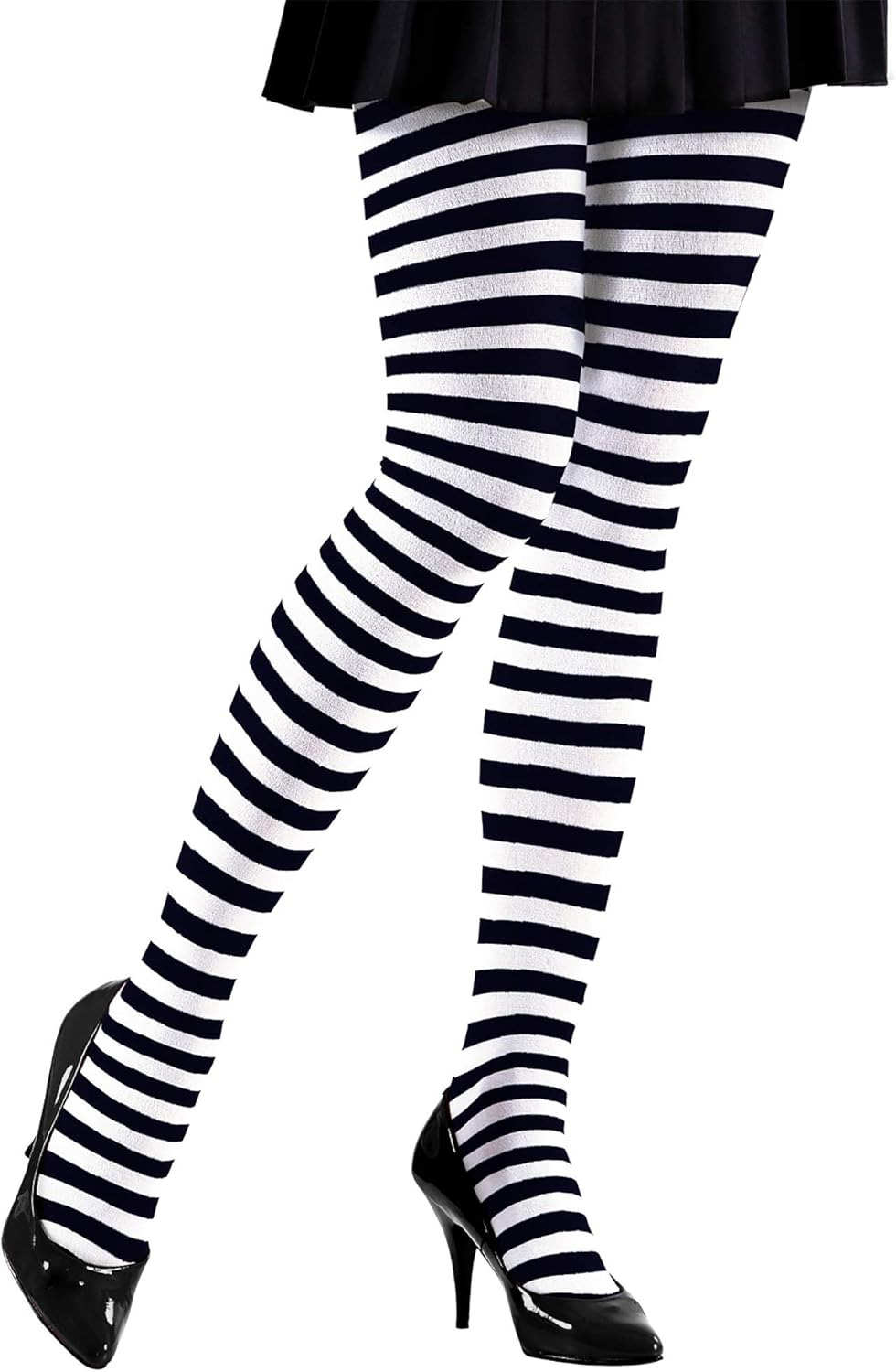 Smiffys Damen Opaque Hold-ups Kostüm-Strumpfwaren (1er Pack