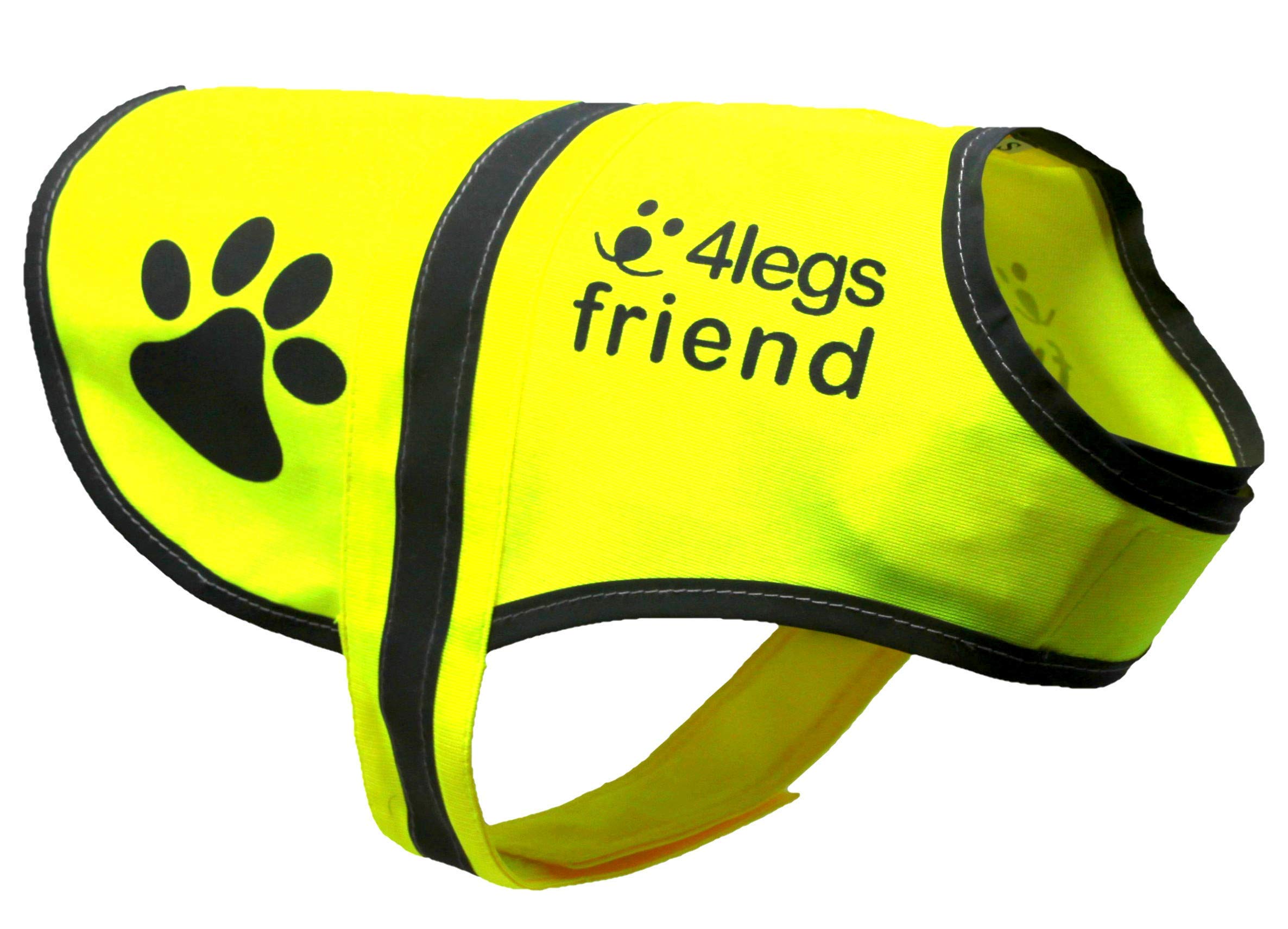 4legsfriend Dog Safety Reflective Vest (5 Sizes,Small) - High Visibility for Outdoor Activity Day and Night, Keep Your Dog Visible, Safe from Cars & Hunting Accidents