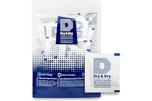 Dry & Dry 3 Gram Pack of 95 Silica Gel Packets Desiccant Dehumidifiers - Rechargeable Paper