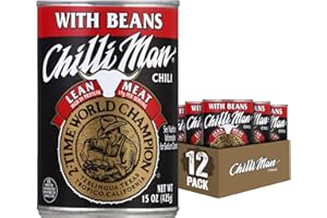 CHILLI MAN Chili With Beans and Lean Meat (12 Pack) 15 ounce can