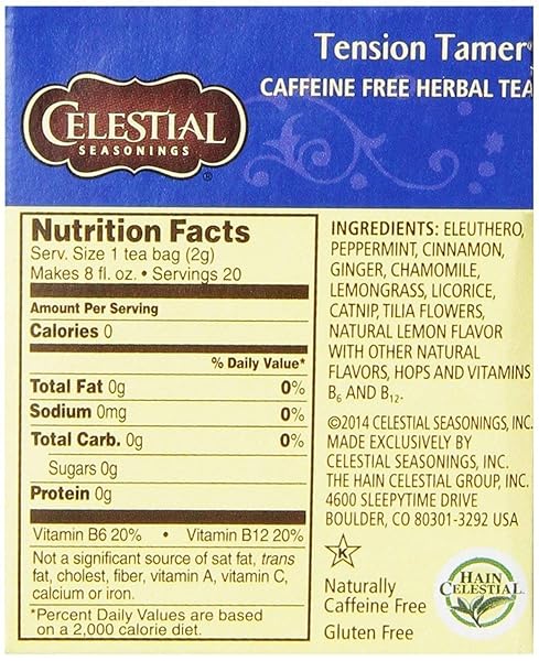CELESTIAL SEASONINGS TENSION TAMER HERB TEA