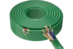 OTOMO 50FT 7 Way 10/2 12/1 14/4 AWG Trailer Wire -20°C to +105°C Heavy Duty Extension, Multi Gauge Traditional SEA 7 Pin CCA Conductor Color-Coded Cable for Camper RV Utility Trailer Equipment Caravan