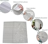 Warmiehomy Monet Grey Marble Effect Self-Adhesive Wall Tiles 60x30cm 10Pcs view 6