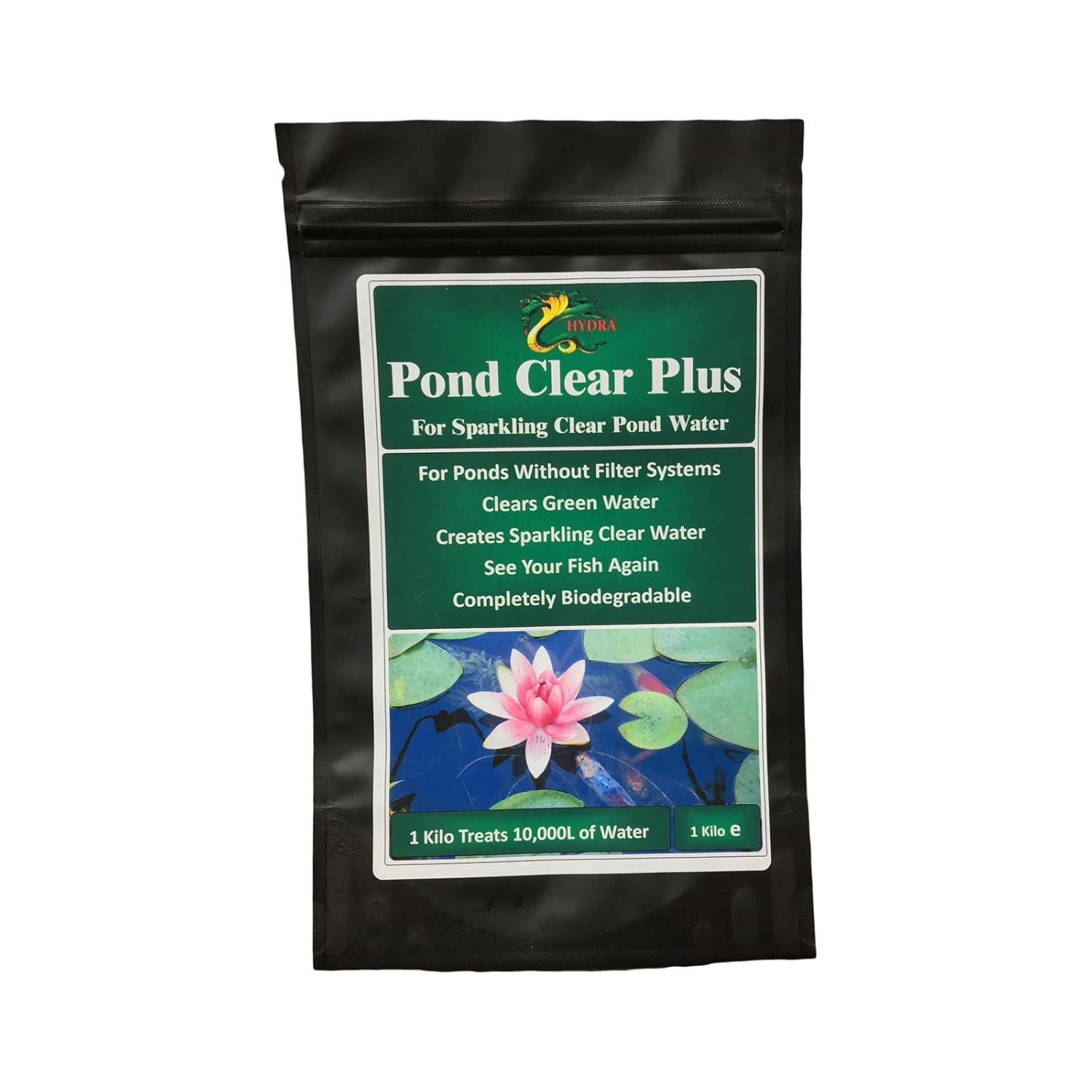 Hydra POND CLEAR PLUS 1KG Pond Green Water Treatment Without Exterior