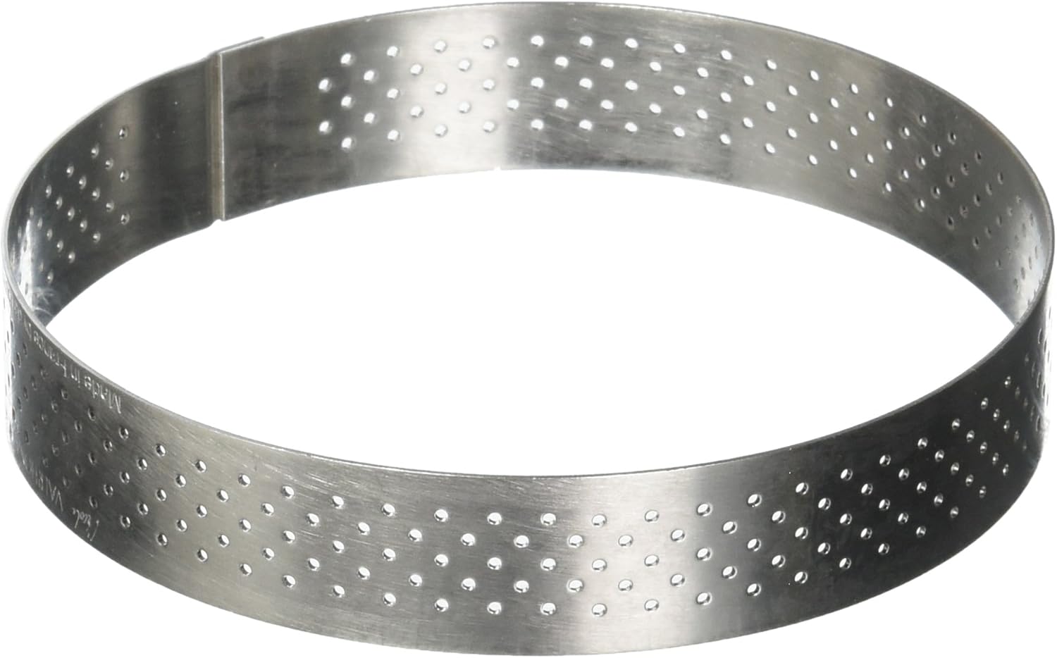 MATFER Rectangular Flan Frame in Extra-Strong Stainless Steel, 37x11x2.5cm