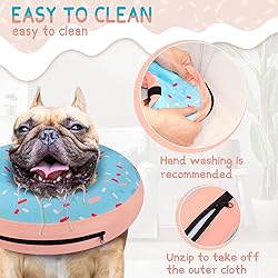 Supet Inflatable Dog Cone Collar for Large Medium