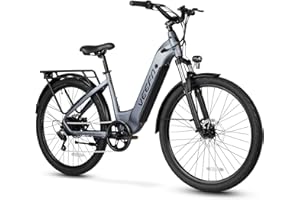 VEEFA Electric Bike for Adults 27.5” Ebike 20-24Mph Peak 1000W Motor E-Bike 80 Miles Max Range by 48V Built-in Removable Battery, 5 Pedal-Assist Levels, UL 2849 Certified E Bike for Commuting