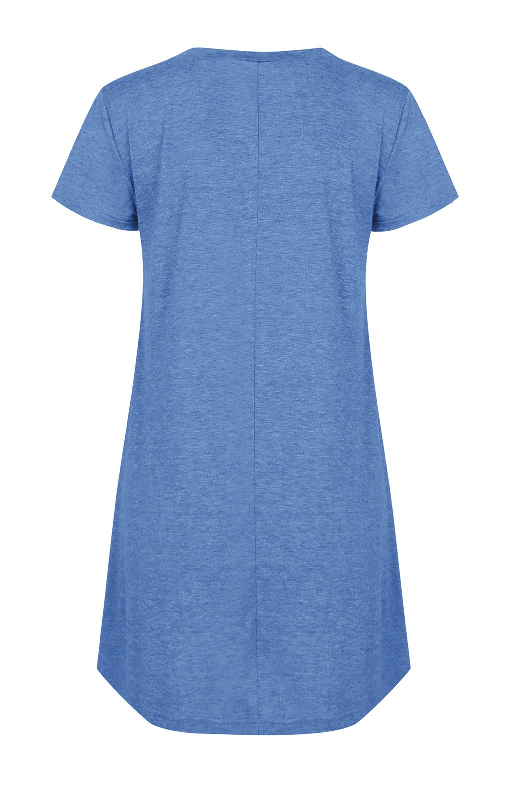 Rdfmy Women\'s Lace Short Sleeve Tops Casual Round Neck Top Blouses Blue XXL