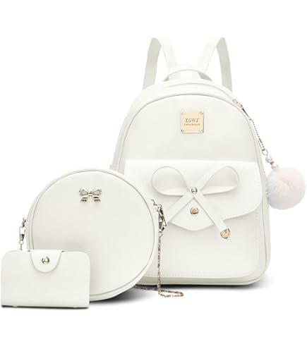 NUWA Mini Backpack Purse for Women & Teen Girls, Cute Crossbody Bag for Cell Phone, Lightweight Travel Daypack, Ideal Present for Her (Grey1) : Clothing, Shoes & Jewelry