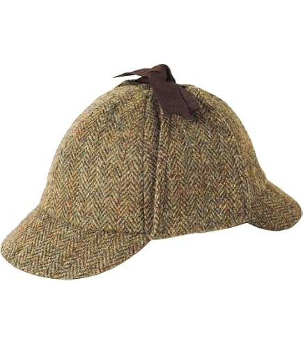 Walker & Hawkes - Uni - Sex Derby Tweed Woodstock Deerstalker Hat
