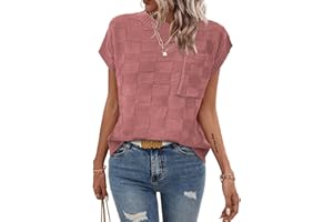 Dimur Womens Sweaters Sleeveless Summer Tank Tops Casual Knit Sweater Vest Crewneck Loose Fit Pullover 2025