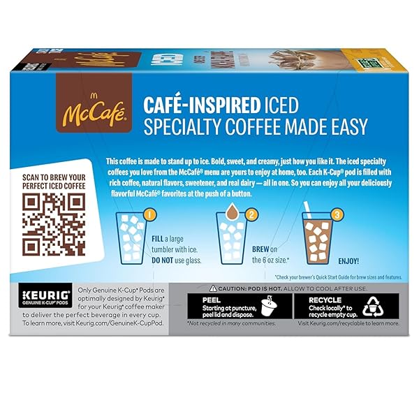 MCCAFE, K-CUP PODS ICED MOCHA FRAPPE BEVERAGE MIX, 10 COUNT