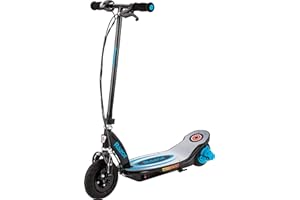 Razor Power Core E100 Electric Scooter for Kids Ages 8+ - 100w Hub Motor, 8" Pneumatic Tire, Up to 11 mph and 60 min Ride Time, for Riders up to 120 lbs