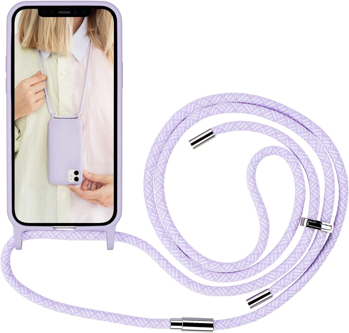 Artwizz HangOn Case for iPhone 12 & iPhone 12 Pro, Purple, Purple Sky, iPhone 12 / Pro (6.1')