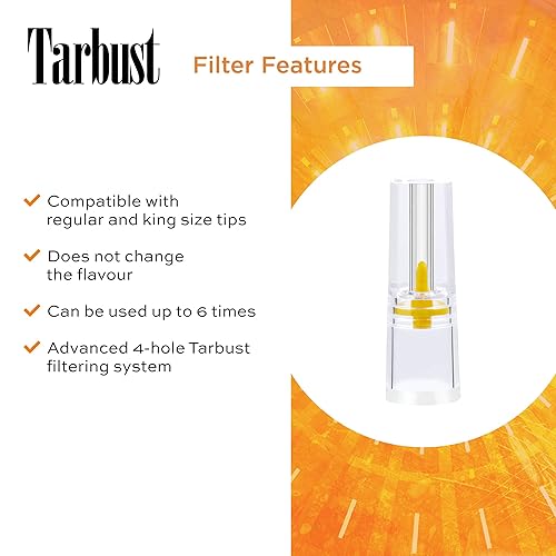tarbust cigarette filters Tarbust 300 Cigarette Filters Case Pack, 48 Unit Master Carton, Cigarette  Filter Tips for Regular and King Size Cigarettes, 48 x 300 Disposable Cigarette  Filters in Saudi Arabia