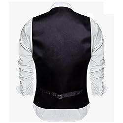 Barry.Wang Mens Black Vest Formal/Leisure V-neck