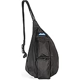 KAVU Mini Slingback Pack with Adjustable Rope Shoulder Strap, Black