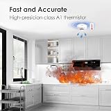 WISUALARM Heat Alarm 10-Year Battery Kitchen Detector BS 5446 Mute Remote view 4