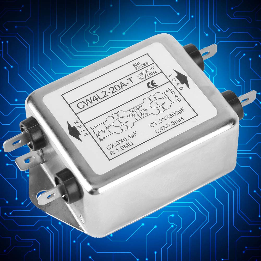 CW4L2-20A-T EMI Power Filter Single-p Double-Section Power Filter 115V/250V