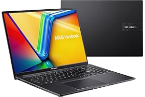 ASUS VivoBook 16 Laptop, 16” WUXGA (1920 x 1200) 16:10Display, AMD Ryzen 7 7730U CPU, AMD Radeon™ Graphics, 8GB RAM, 1TB SSD, Fingerprint Sensor, Windows 11 Home, Indie Black, M1605YA-ES74