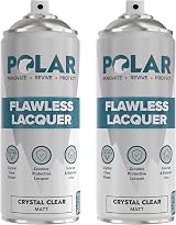 Polar Flawless Lacquer Spray 2x400ml Clear Matt Finish UV Protection