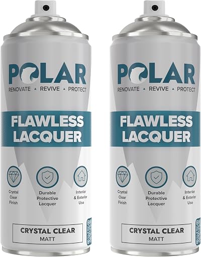 Polar Flawless Lacquer Spray 2x400ml Clear Matt Finish UV Protection