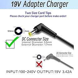 19V Power Cord Compatible with Acer Monitor R240HY