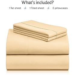 LuxClub 3 PC Sheet Set Bed Sheets Deep Pockets