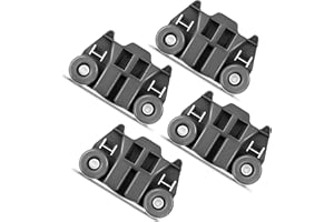 AMI PARTS W10195417V WPW10195417V 4 Packs Dishwasher Wheels Lower Rack Fit for kitchen-aid whirl-pool ken-more Dishwasher Rack Roller Replaces PS11750057,AP6016764,EAP11750057