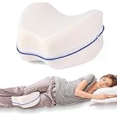 Gaozen Knee Pillow for Side Sleepers for Back Pain,Leg Pillow for Side Sleepers, Memory Foam Cushion Knee Support Pillows,Pain Relief, Pregnancy Travel Pillow with Extra Washable Cover